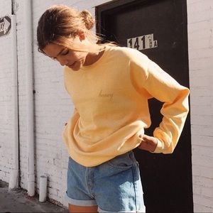 Brandy Melville honey crew neck